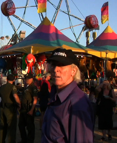 Mike Cartel filming his carnival documentary in Malibu, California