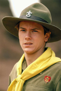 River Phoenix as young Indiana Jones. 